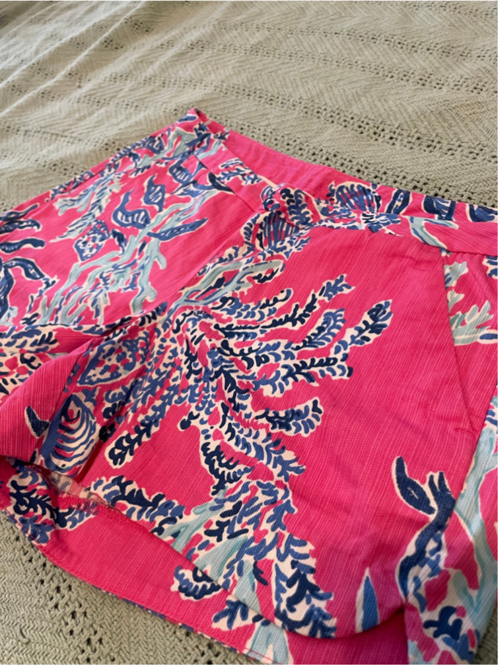 Women's Lilly Pulitzer Shorts Size 00 Pink coral coastal prep - Picture 2 of 8